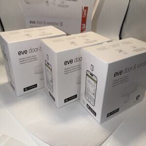 Eve Door & Window (Matter) 3 Pack – Smart Contact Sensor Doors & Windows Sealed